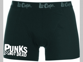 Punks not Dead čierne trenírky BOXER s tlačeným logom, top kvalita 95%bavlna 5%elastan